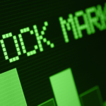 image of a screen with the words "stock market"